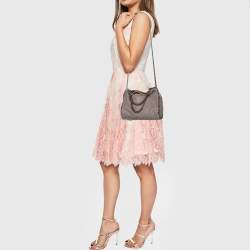 Pre Owned Stella McCartney Grey Faux Suede Mini Falabella Tote