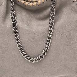 Pre Owned Stella McCartney Grey Faux Suede Mini Falabella Tote
