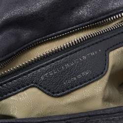 Pre Owned Stella McCartney Black Faux Quilted Leather Falabella Shoulder Bag