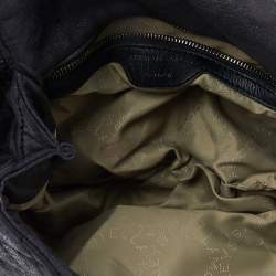 Pre Owned Stella McCartney Black Faux Quilted Leather Falabella Shoulder Bag