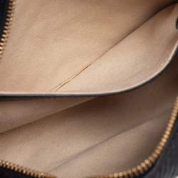 Pre Owned حقيبة كروس ستيلا ماكرتني ستار جلد صناعي نقش ثعبان أسود/أبيض