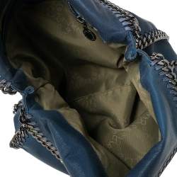 Pre Owned Stella McCartney Blue Faux Leather Small Falabella Tote