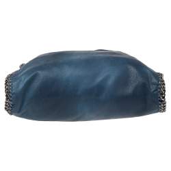 Pre Owned Stella McCartney Blue Faux Leather Small Falabella Tote