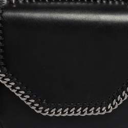 Pre Owned Stella McCartney Black Faux Leather Falabella Star Box Bag