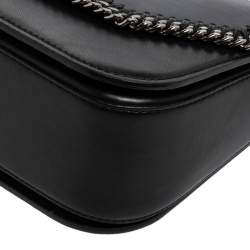 Pre Owned Stella McCartney Black Faux Leather Falabella Star Box Bag