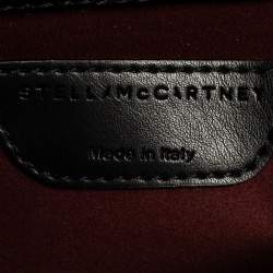 Pre Owned Stella McCartney Black Faux Leather Falabella Star Box Bag