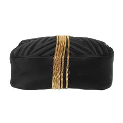 مملوكة مسبقًا Stella McCartney Black Quilted Satin Stella Star Crossbody Bag