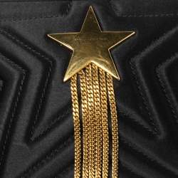 مملوكة مسبقًا Stella McCartney Black Quilted Satin Stella Star Crossbody Bag