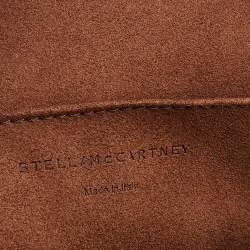 Pre Owned Stella McCartney Burgundy Faux Leather Top Handle Bag