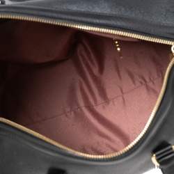 Pre Owned Stella McCartney Black Faux Leather Falabella Duffel Bag