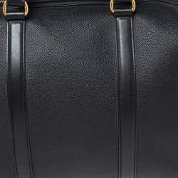 Pre Owned Stella McCartney Black Faux Leather Falabella Duffel Bag