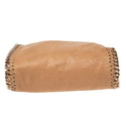 Pre Owned Stella McCartney Beige Faux Suede Tiny Falabella Tote 