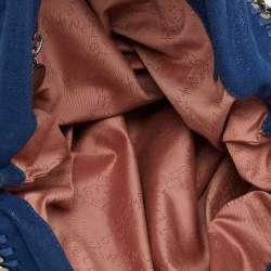 مملوكة مسبقًا Stella McCartney Blue Faux Suede Falabella Tote