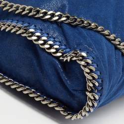 مملوكة مسبقًا Stella McCartney Blue Faux Suede Falabella Tote