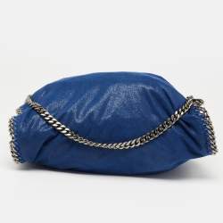 مملوكة مسبقًا Stella McCartney Blue Faux Suede Falabella Tote