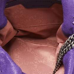Pre Owned Stella McCartney Purple Faux Leather Mini Falabella Tote