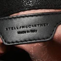 Pre Owned Stella McCartney Black Faux Suede Tiny Falabella Tote  