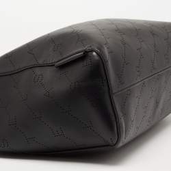 Pre Owned حقيبة يد توتس ستيلا مكارتني جلد صناعي مثقب بالشعار أسود