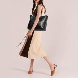 Pre Owned حقيبة يد توتس ستيلا مكارتني جلد صناعي مثقب بالشعار أسود