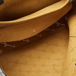 Pre Owned حقيبة يد توتس ستيلا مكارتني جلد صناعي مثقب بالشعار أسود