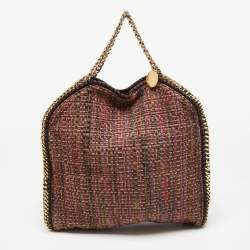 Pre Owned Stella McCartney Multicolor Woven Tweed Small Falabella Tote