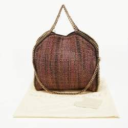 Pre Owned Stella McCartney Multicolor Woven Tweed Small Falabella Tote