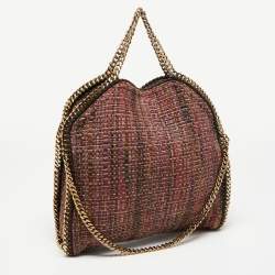 Pre Owned Stella McCartney Multicolor Woven Tweed Small Falabella Tote