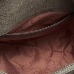 Pre Owned Stella McCartney Grey Faux Leather Falabella Flap Shoulder Bag