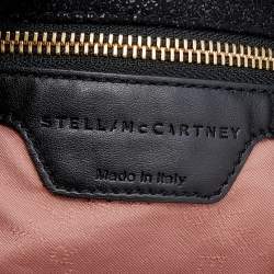 مملوكة مسبقًا Stella McCartney Black Faux Leather Small Falabella Tote