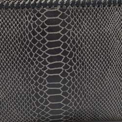 مملوكة مسبقًا حقيبة كلتش ستيلا مكارتني فالابيلا  جلد ثعبان رصاصي منقوشة