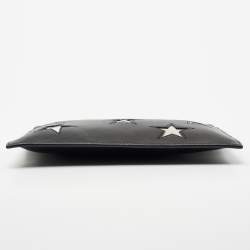 Stella McCartney Black/Silver Faux Leather Cavendish Stars Clutch