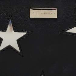 Stella McCartney Black/Silver Faux Leather Cavendish Stars Clutch