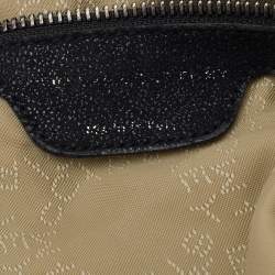 Pre Owned Stella McCartney Black Faux Leather Small Falabella Tote