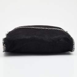 Pre Owned Stella McCartney Black Faux Leather Small Falabella Tote