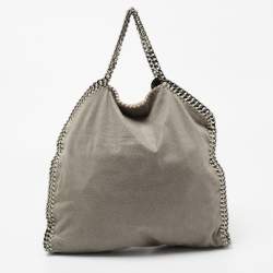 مملوكة مسبقًا Stella McCartney Grey Faux Suede Small Falabella Tote