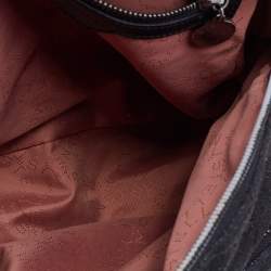 Pre Owned Stella McCartney Black Quilted Faux Leather Mini Falabella Backpack