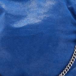 Pre Owned Stella McCartney Blue Faux Leather Small Falabella Tote