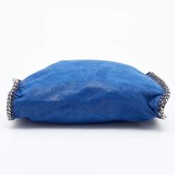 Pre Owned Stella McCartney Blue Faux Leather Small Falabella Tote