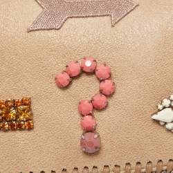 Pre Owned Stella McCartney Beige Faux Suede Falabella Flap Shoulder Bag