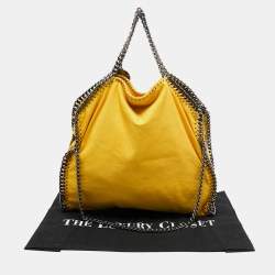 Stella McCartney Yellow Faux Suede Falabella Tote
