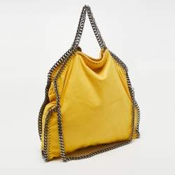 Stella McCartney Yellow Faux Suede Falabella Tote