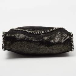 مملوكة مسبقًا حقيبة يد توتس ستيلا مكارتني فالابيلا جلد صناعي ميتالك أسود صغيرة