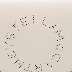 مملوكة مسبقًا Stella McCartney Cream Leather Half-Moon Flap Shoulder Bag