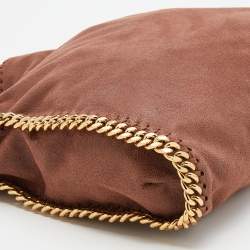 Pre Owned Stella McCartney Brown Faux Suede Falabella Tote