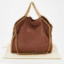 Pre Owned Stella McCartney Brown Faux Suede Falabella Tote