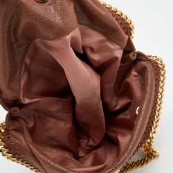 Pre Owned Stella McCartney Brown Faux Suede Falabella Tote