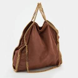 Pre Owned Stella McCartney Brown Faux Suede Falabella Tote