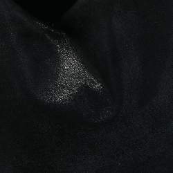 Pre Owned Stella McCartney Black Faux Suede Falabella Shoulder Bag