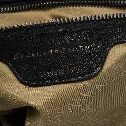 Pre Owned Stella McCartney Black Faux Suede Falabella Shoulder Bag