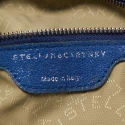 Pre Owned Stella McCartney Blue Faux Suede Falabella Tote